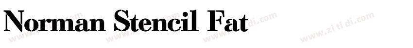 Norman Stencil Fat字体转换 Norman Stencil Fat字体转换